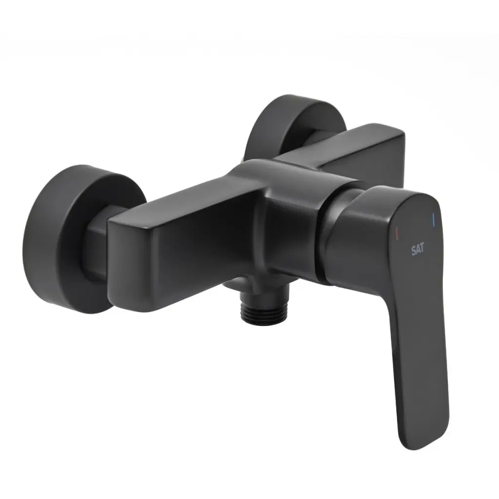 Sprchová baterie SAT Cube Way bez sprchového setu 150 mm černá matná CU268C CU268C