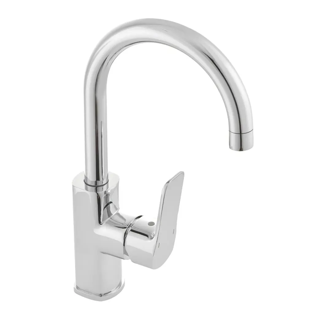 Dřezová baterie SAT Cube Way bez výpusti chrom CU280 CU280