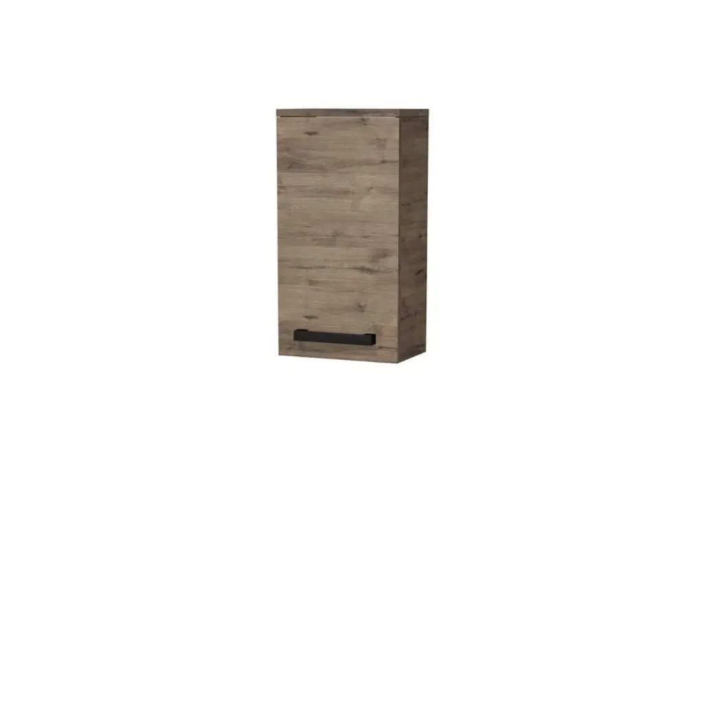 Koupelnová skříňka nízká s černou úchytkou SAT Cube Way 32,5x63x20 cm dub Wellington mat CUBE3CH32DW CUBE3CH32DW
