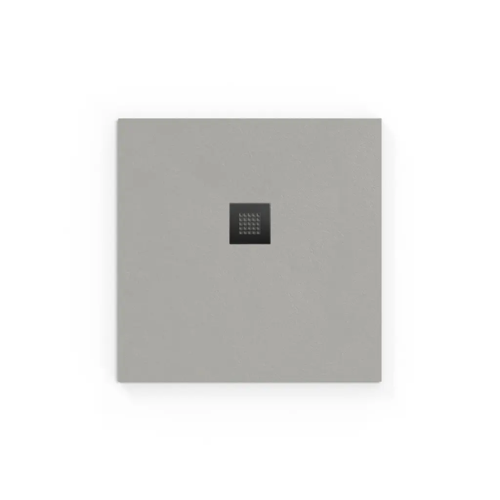Sprchová vanička čtvercová SAT Alek 90x90 cm litý mramor šedá SATALEK90QS SATALEK90QS
