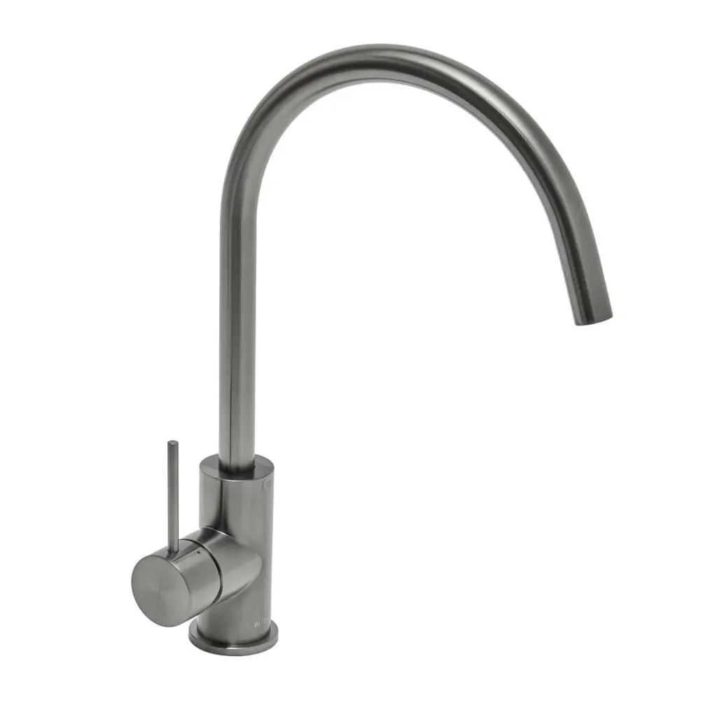 Dřezová baterie SAT Aurum s otočným ramínkem broušený gun metal SATBAUR280BGM SATBAUR280BGM