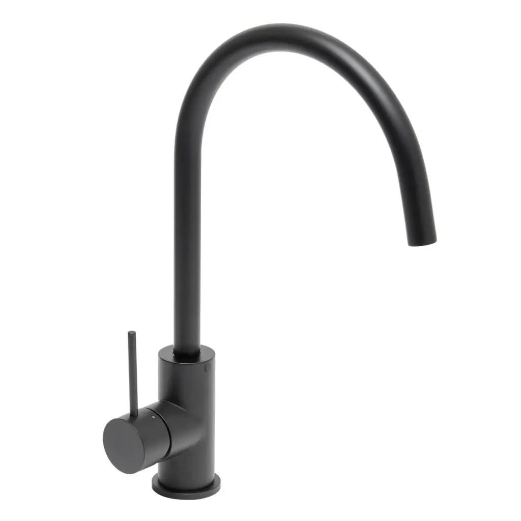 Dřezová baterie SAT Aurum s otočným ramínkem černá matná SATBAUR280C SATBAUR280C