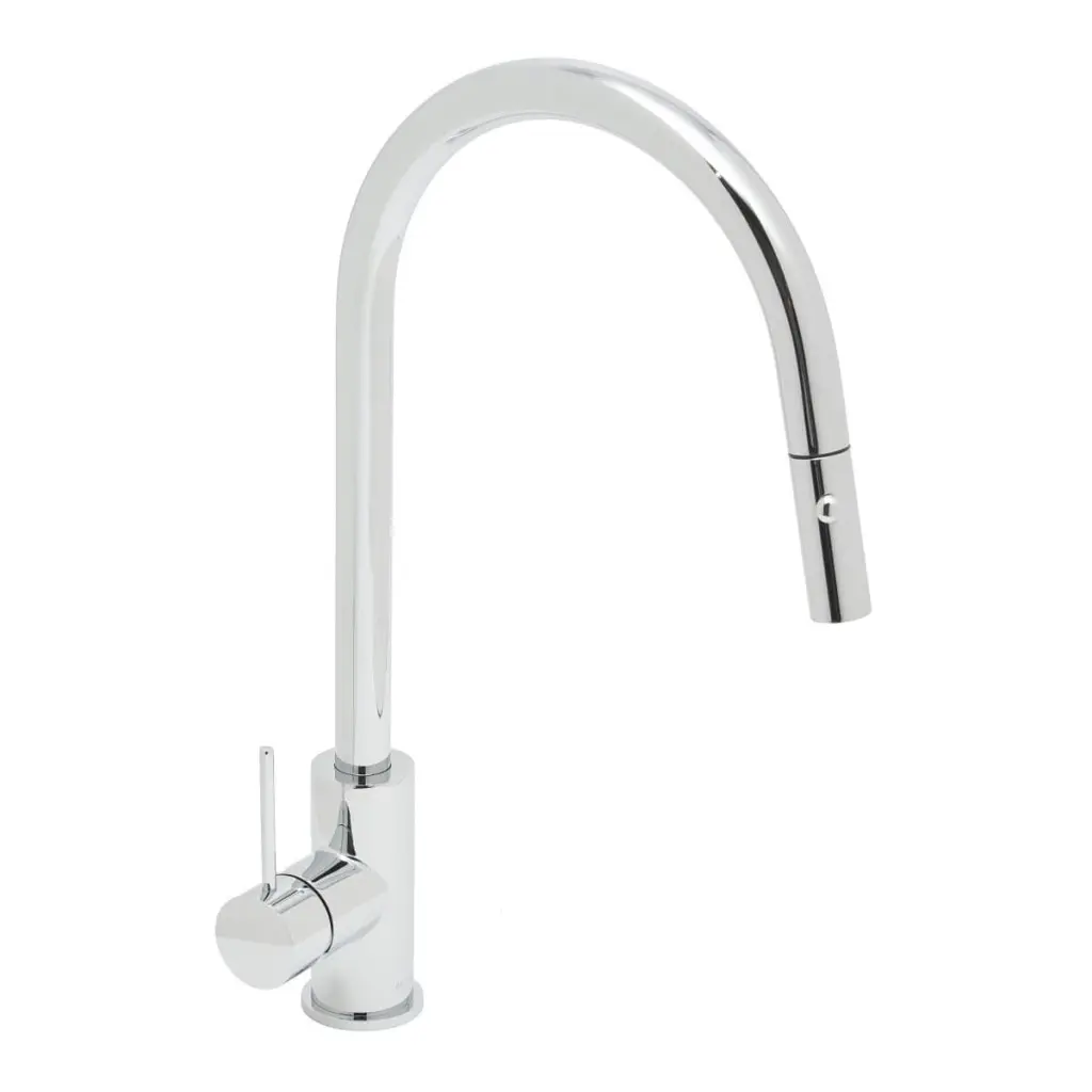 Dřezová baterie SAT Aurum s vytahovací sprškou, 2 proudy chrom SATBAUR286CR SATBAUR286CR