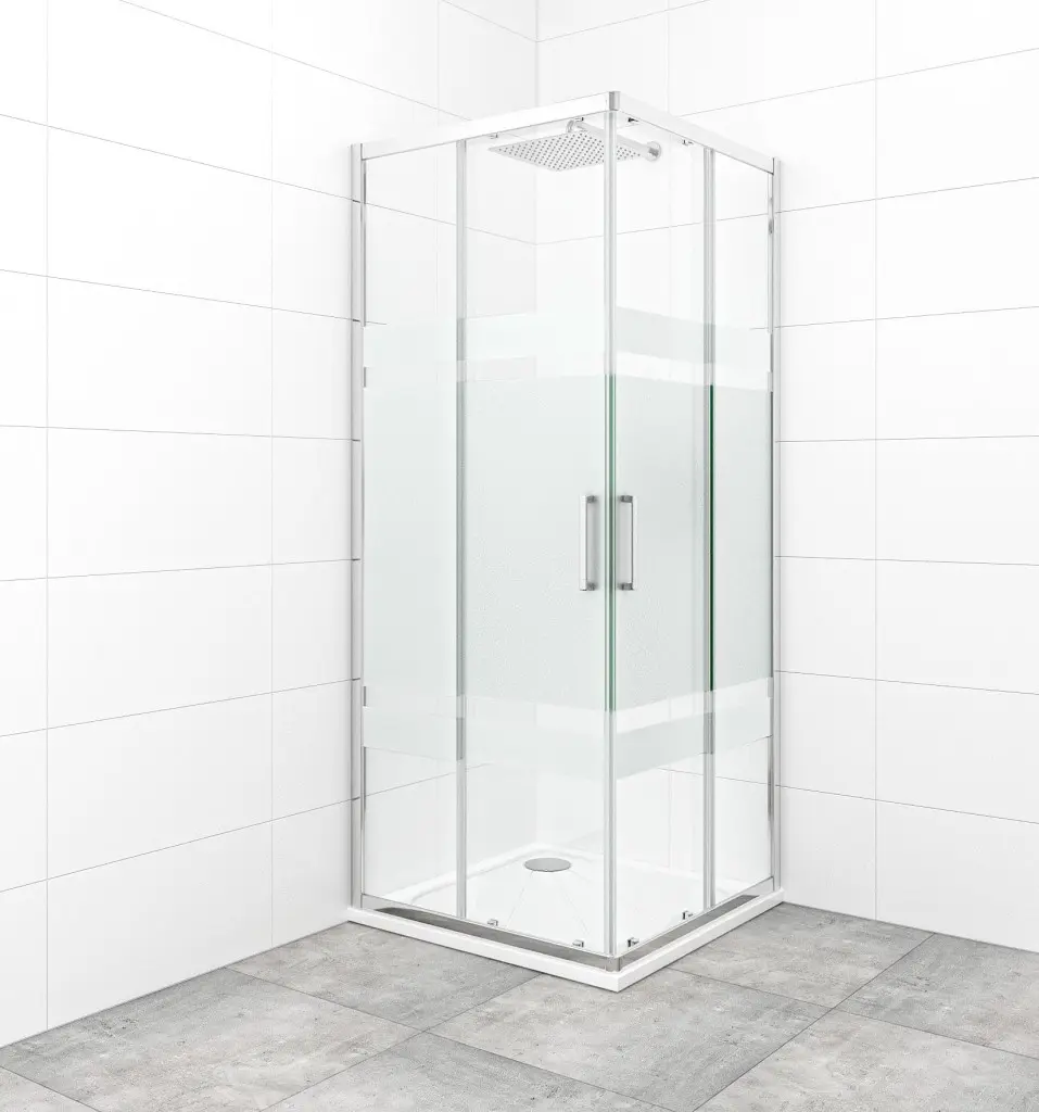 Sprchový kout čtverec 80x80 cm SAT TEX SATBKTEXQ80CRS SATBKTEXQ80CRS