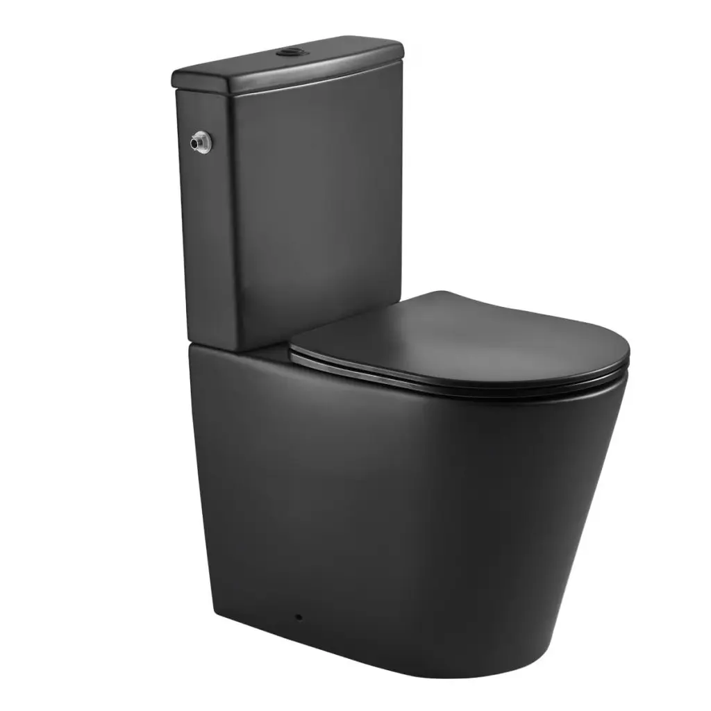 WC kombi komplet SAT Brevis včetně prkénka softclose, vario odpad černý SATBRE031RREXVPBKM SATBRE031RREXVPBKM
