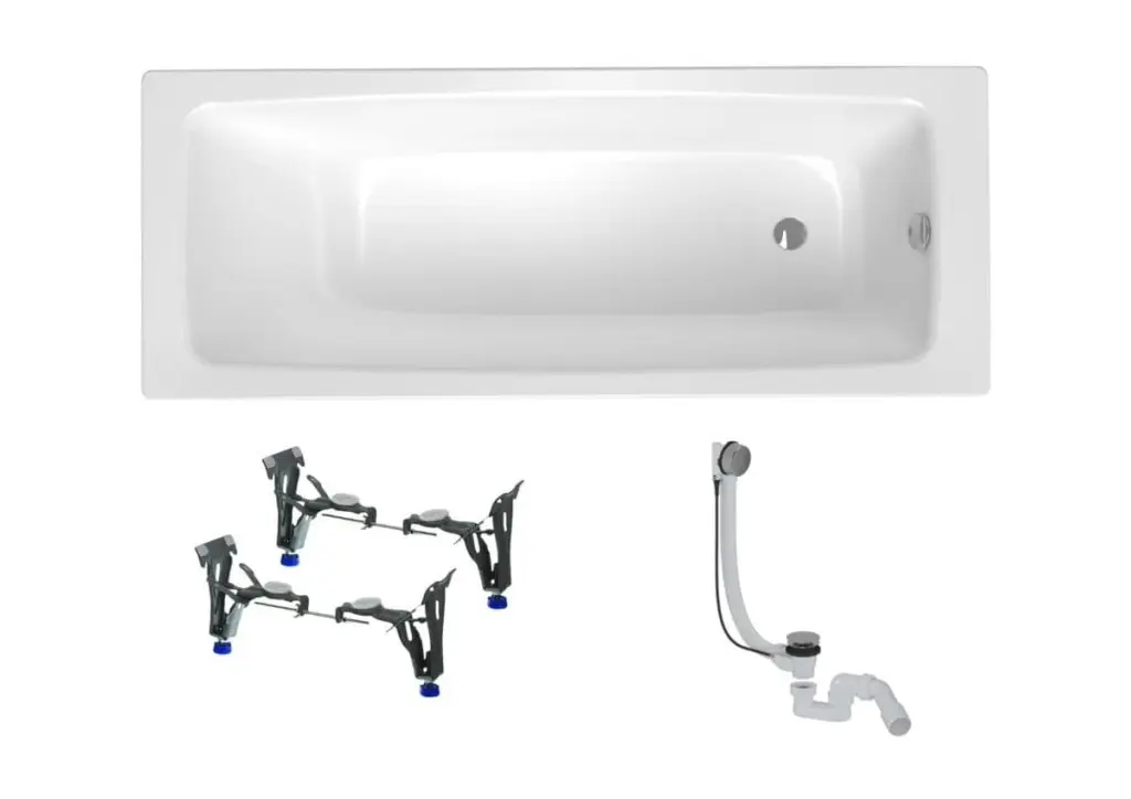 Obdélníková vana SAT Feel 170x70 cm smaltovaná ocel levá i pravá SATBVFEEL1705 SATBVFEEL1705
