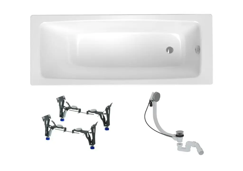 Obdélníková vana SAT Feel 170x70 cm smaltovaná ocel levá i pravá SATBVFEEL1707 SATBVFEEL1707