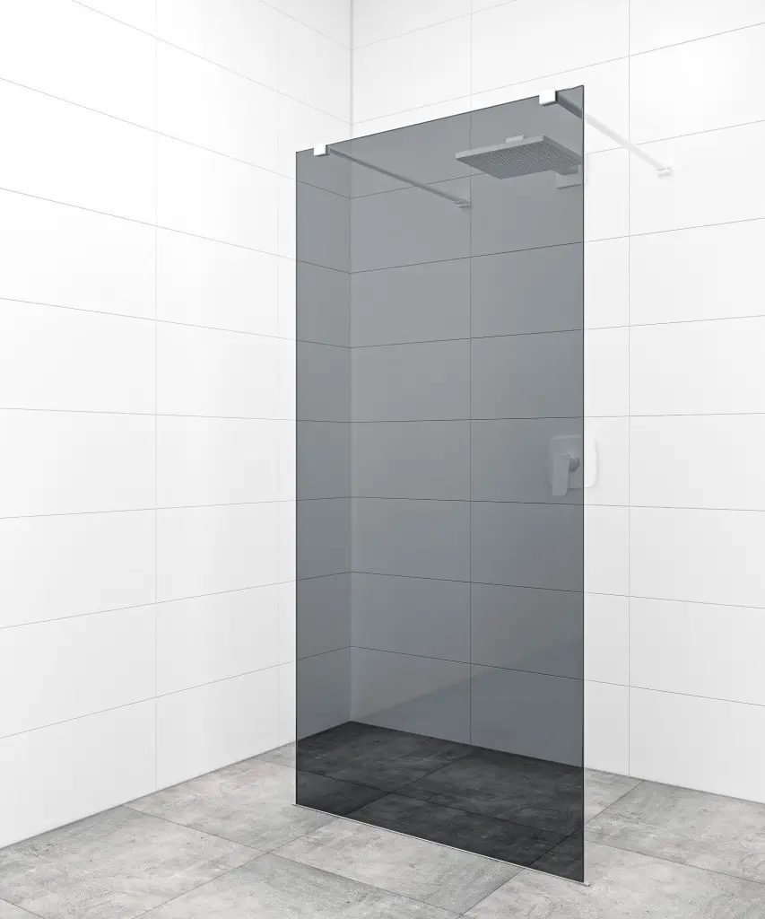 Sprchová zástěna Walk-in 100 cm SAT v barvě profilu bílá SATBWI100KSZAVB SATBWI100KSZAVB