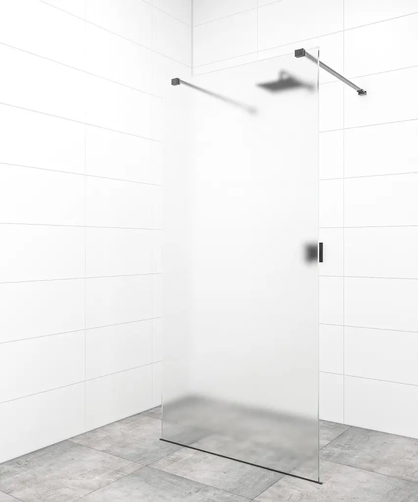 Sprchová zástěna Walk-in 100 cm SAT v barvě profilu černá SATBWI100MSZAVC SATBWI100MSZAVC