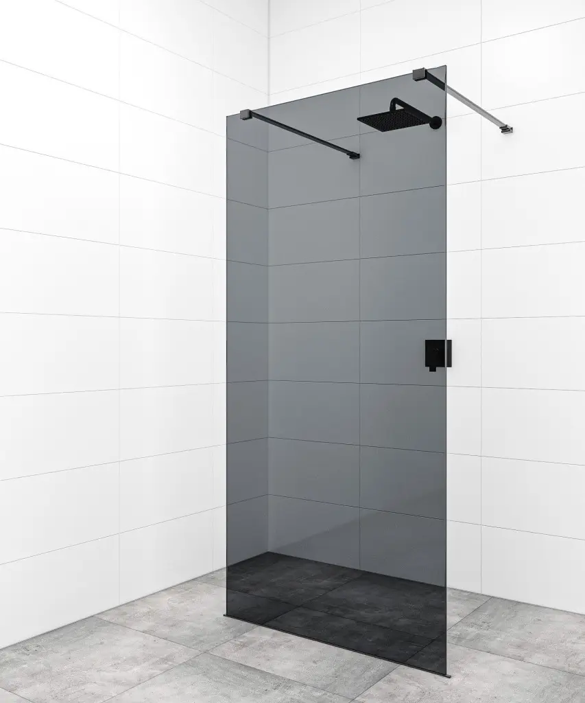 Sprchová zástěna Walk-in 110 cm SAT v barvě profilu černá SATBWI110KSZAVC SATBWI110KSZAVC