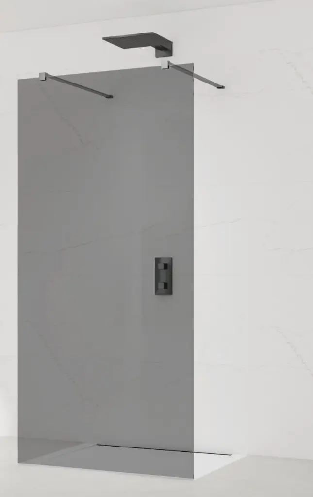 Sprchová zástěna Walk-in 110 cm SAT v barvě profilu Gun metal SATBWI110KSZAVGM SATBWI110KSZAVGM