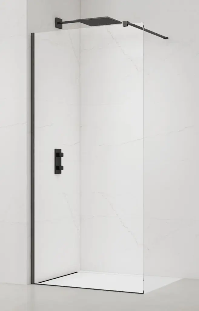 Sprchová zástěna Walk-in 130 cm SAT PVD Gun metal SATBWI130PRGM SATBWI130PRGM