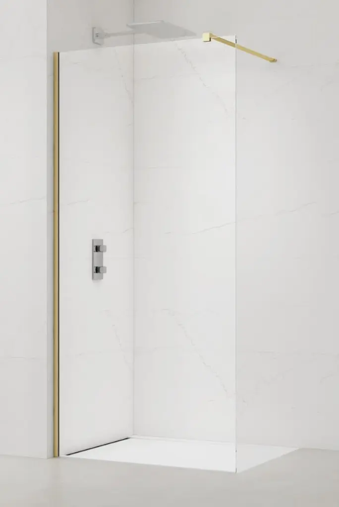 Sprchová zástěna Walk-in 130 cm SAT mosaz SATBWI130PRMO SATBWI130PRMO