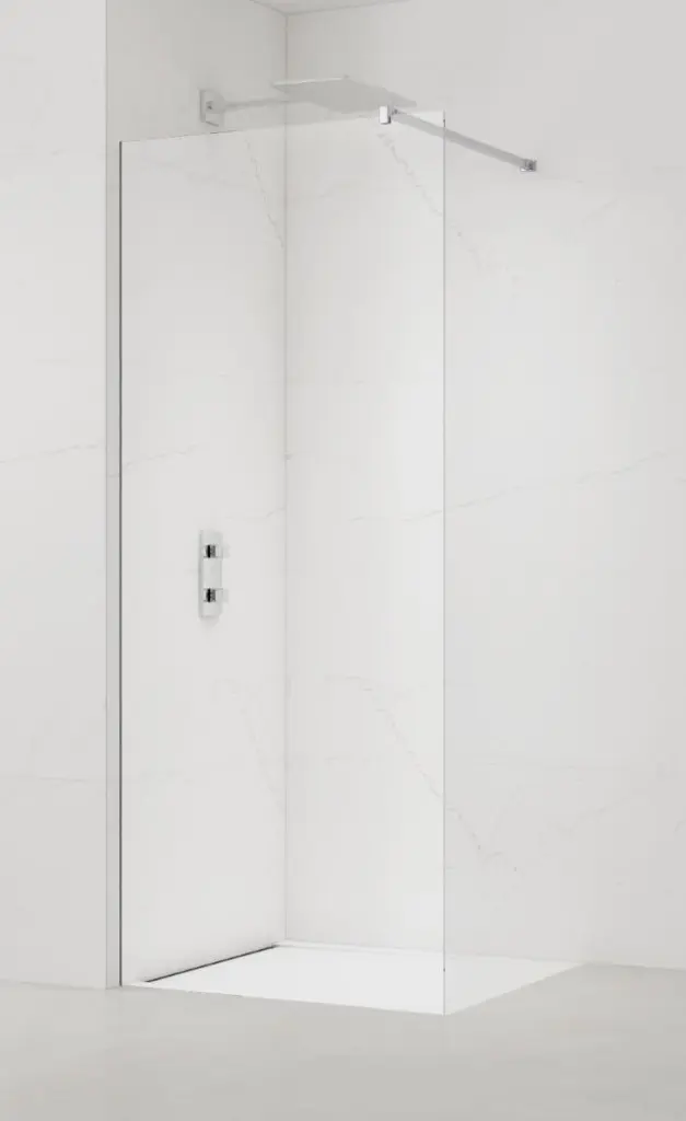 Sprchová zástěna SAT walk-in 130 cm se skrytým profilem pod obklad SATBWI130PRPO SATBWI130PRPO
