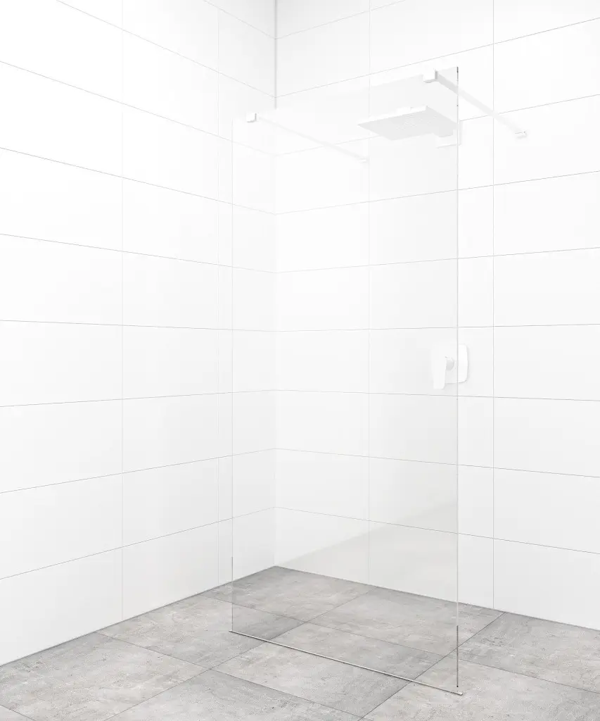 Sprchová zástěna Walk-in 140 cm SAT v barvě profilu bílá SATBWI140ZAVB SATBWI140ZAVB