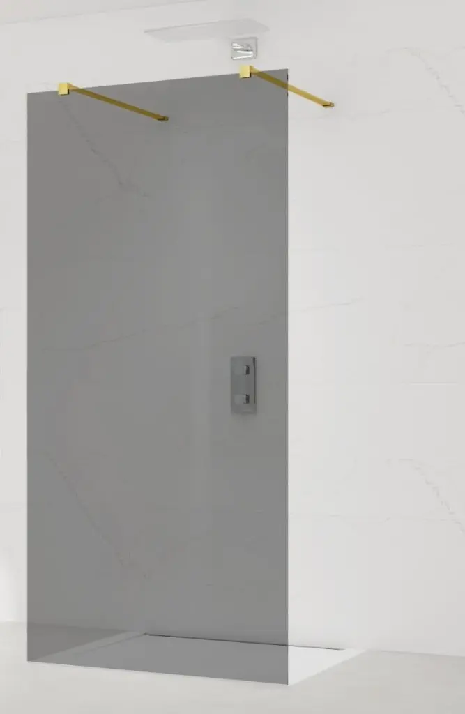 Sprchová zástěna Walk-in 90 cm SAT v barvě profilu zlatá SATBWI90KSZAVZ SATBWI90KSZAVZ