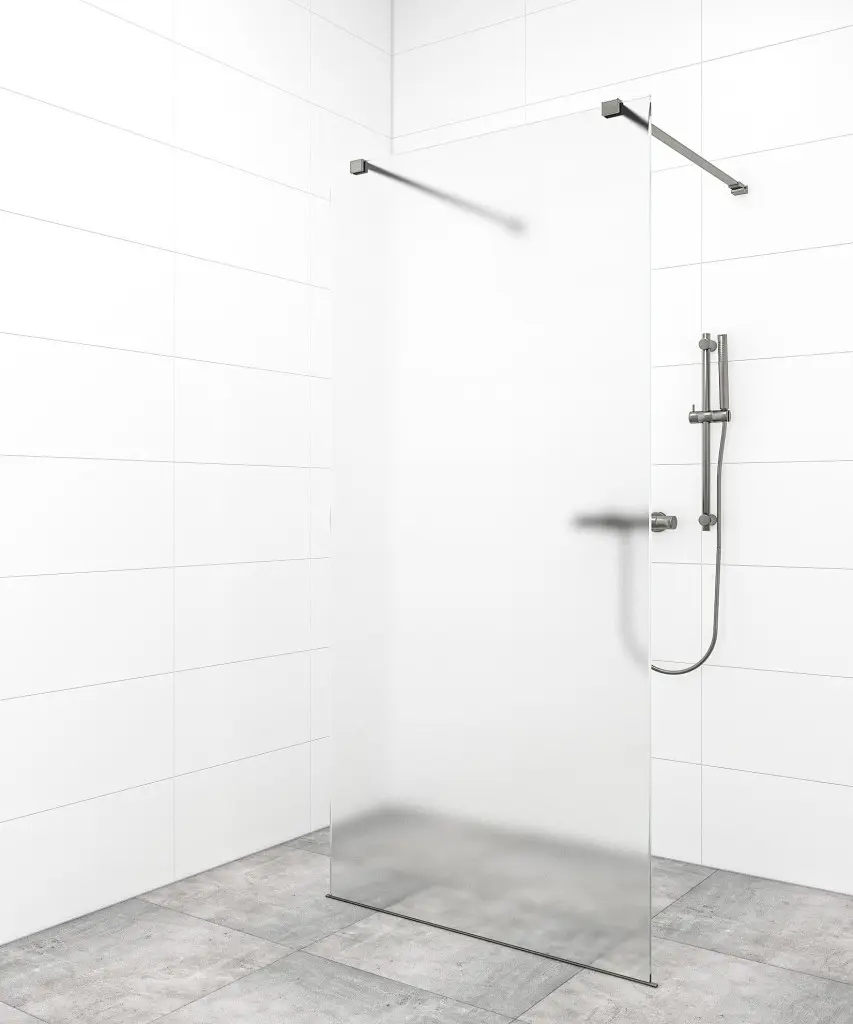 Sprchová zástěna Walk-in 90 cm SAT v barvě profilu Gun metal SATBWI90MSZAVGM SATBWI90MSZAVGM