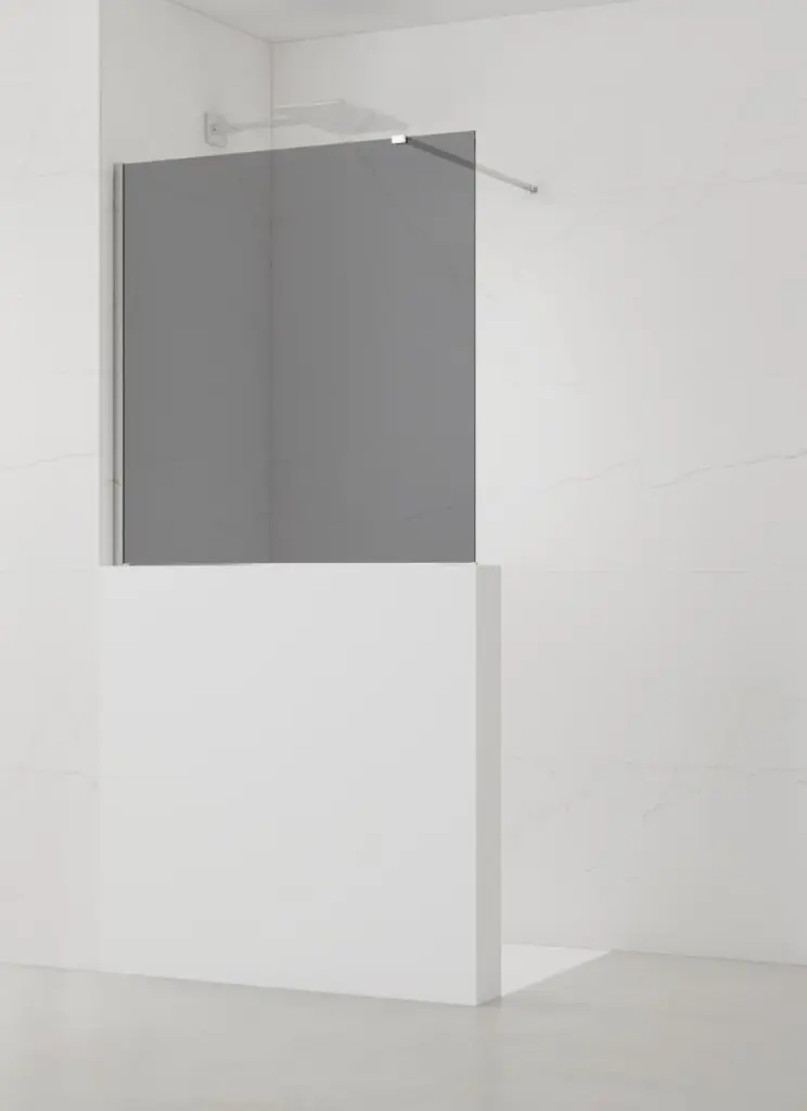 Sprchová zástěna SAT Walk-in 110x100 cm na sníženou příčku chrom SATBWIS110KSPR SATBWIS110KSPR