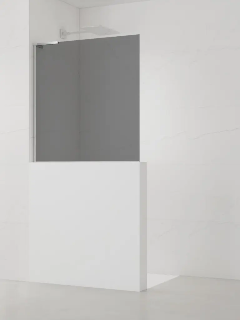 Sprchová zástěna SAT walk-in 90 cm na sníženou příčku SATBWISKS90ZAVL SATBWISKS90ZAVL