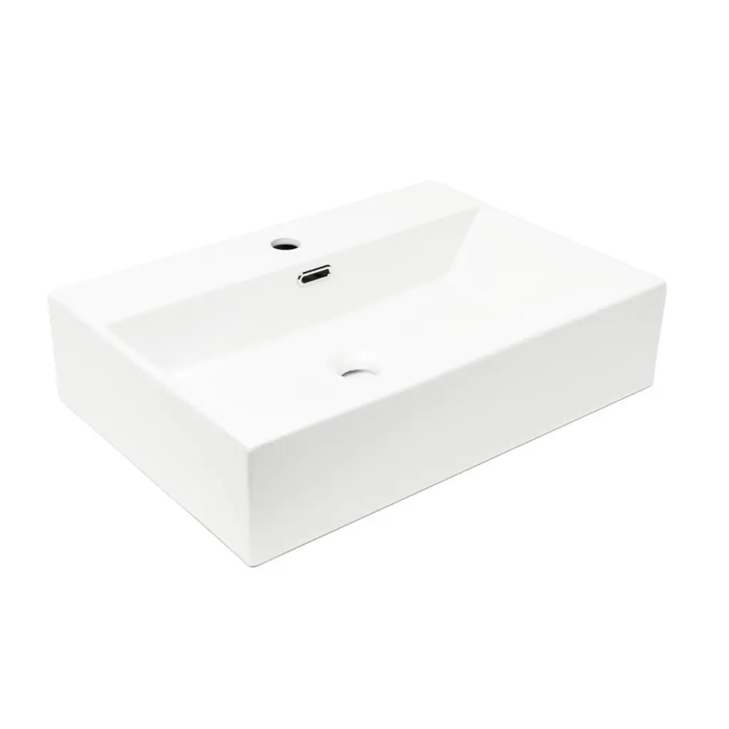 Umyvadlo SAT Cube Way 60x42 cm otvor pro baterii uprostřed SATCW6042 SATCW6042