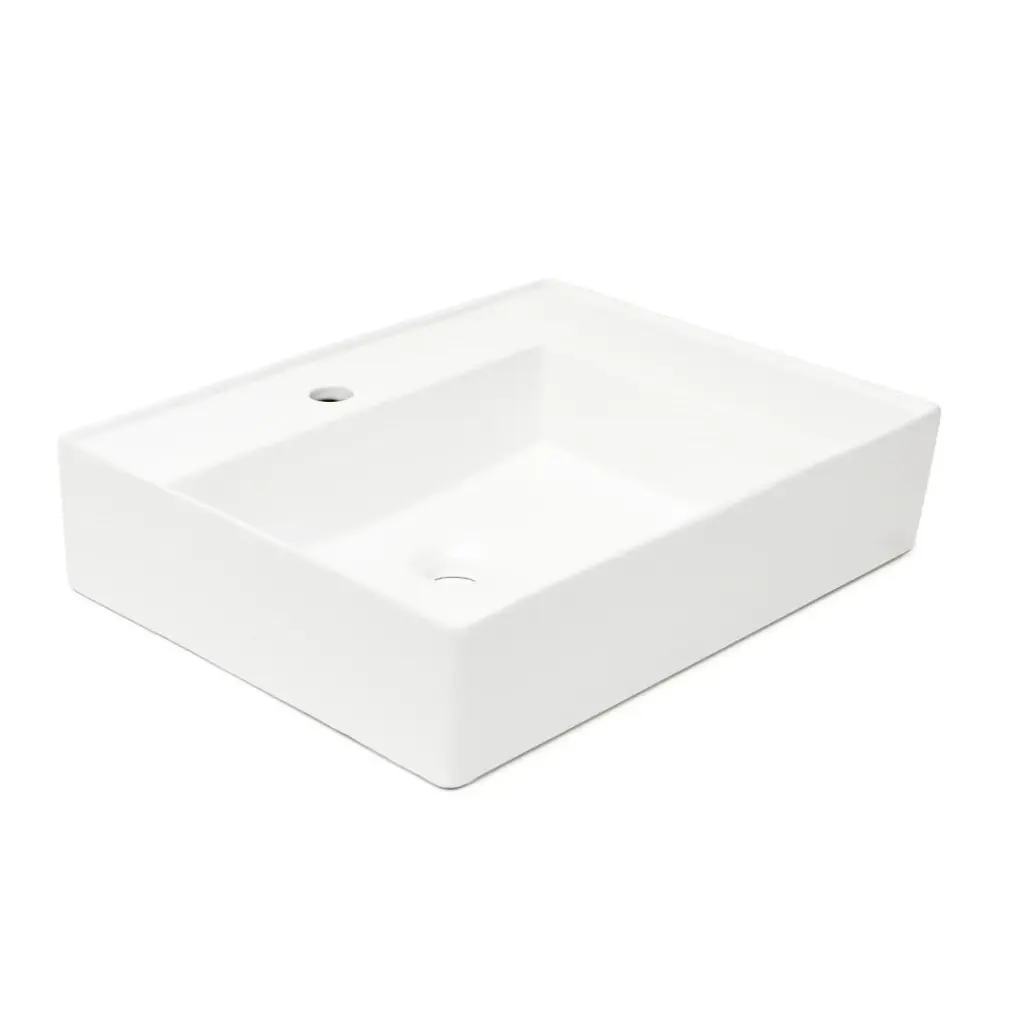 Umyvadlo SAT Cube Way 60x46 cm otvor pro baterii uprostřed SATCW6046P SATCW6046P