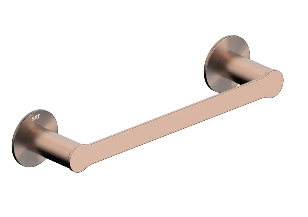 Držák ručníků SAT Cool montáž bez vrtání broušená rose gold SATDCO18BRG SATDCO18BRG