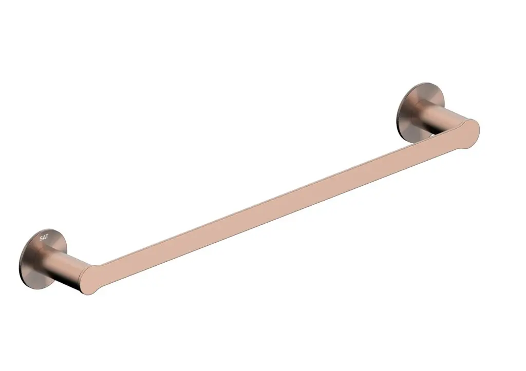 Držák ručníků SAT Cool montáž bez vrtání broušená rose gold SATDCO23BRG SATDCO23BRG