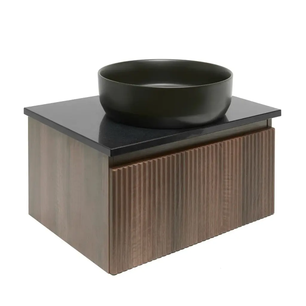 Koupelnová skříňka s žulovou deskou SAT Evolution 58x30x44,8 cm ořech mat SATEVO60NAZ SATEVO60NAZ