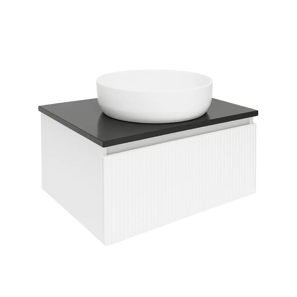 Koupelnová skříňka s deskou z umělého kamene SAT Evolution 58x30x44,8 cm bílá mat SATEVO60WMTK SATEVO60WMTK
