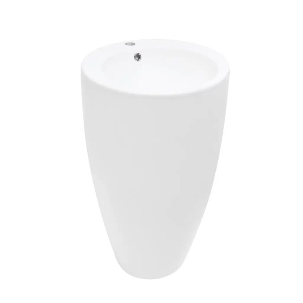 Volně stojící umyvadlo SAT Fusion 85x50 cm otvor pro baterii uprostřed SATFUS8550 SATFUS8550