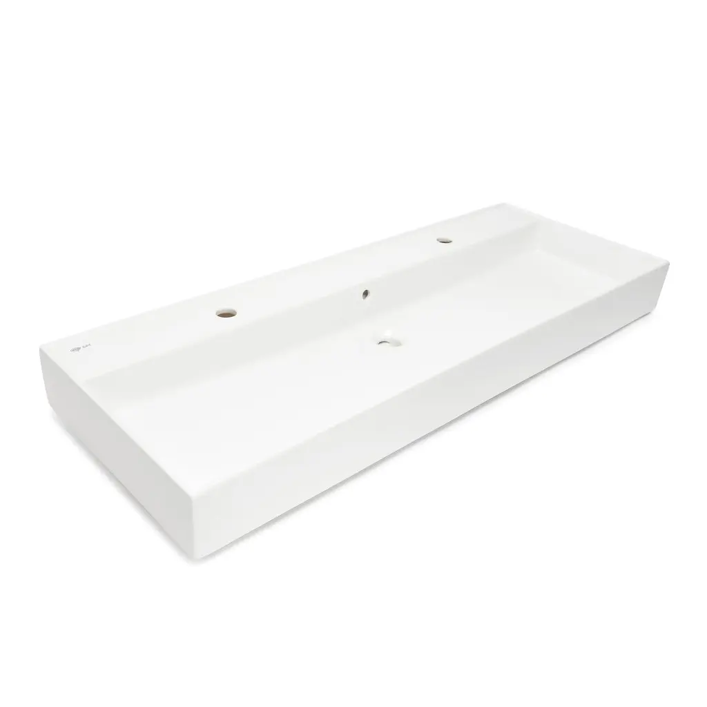 Umyvadlo SAT Infinitio 121,4x46,9 cm dva otvory pro baterii SATINF12046 SATINF12046