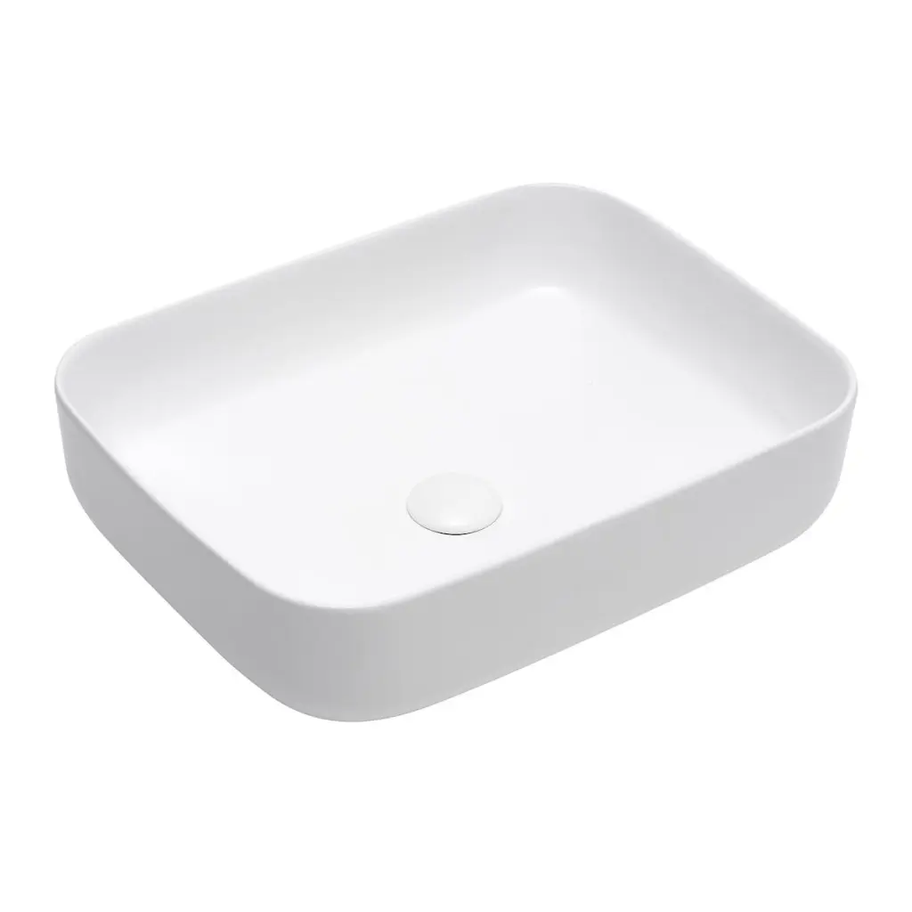 Umyvadlo na desku SAT Infinitio 50x39 cm mat bez otvoru pro baterii SATINF5039M SATINF5039M