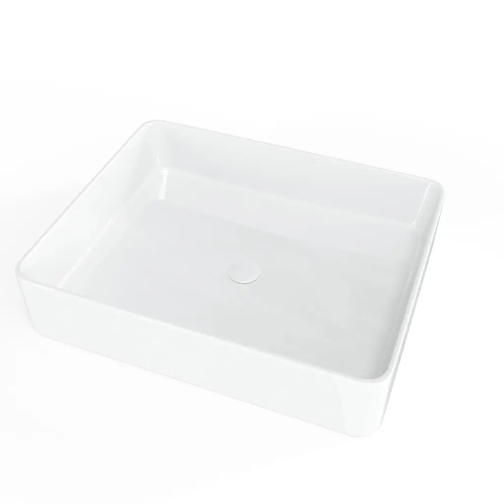 Umyvadlo na desku SAT Infinitio 50x40 cm bez přepadu SATINF5040 SATINF5040