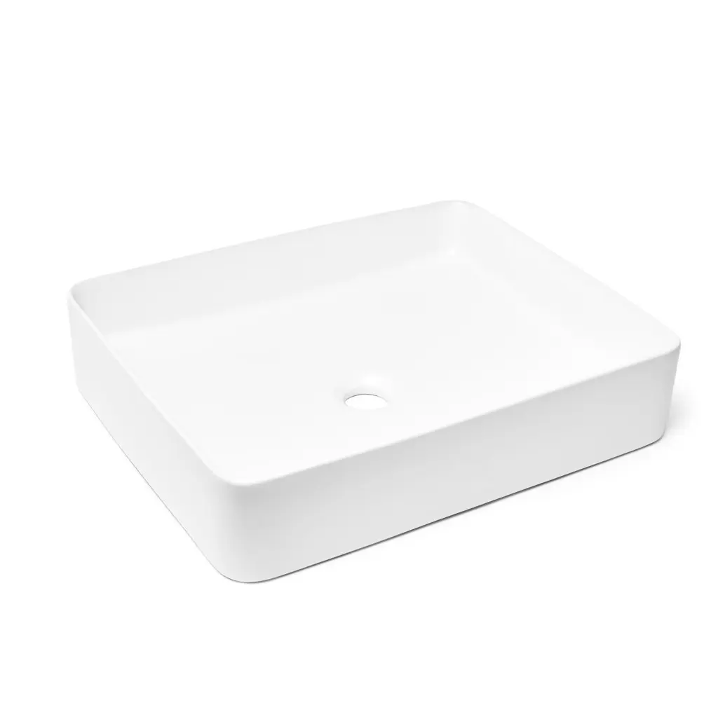 Umyvadlo na desku SAT Infinitio 50x40 cm mat bez přepadu SATINF5040M SATINF5040M