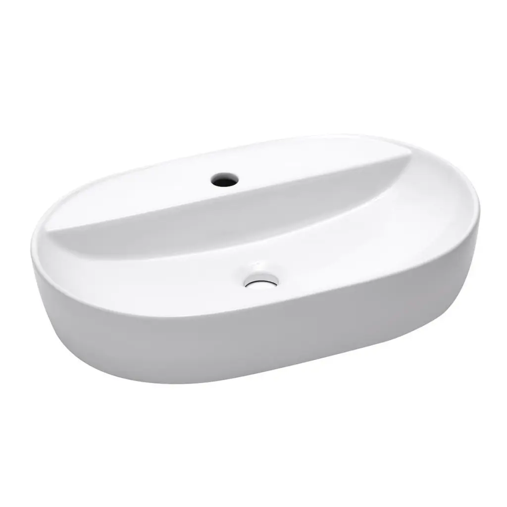 Umyvadlo na desku SAT Infinitio 60x40 cm otvor pro baterii uprostřed SATINF6040 SATINF6040