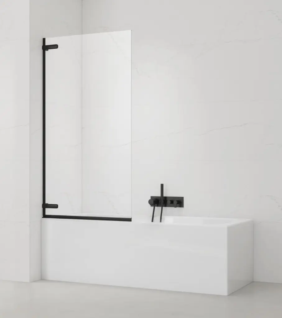 Vanová zástěna SAT TGD NEW 150x80 cm černá SATTGVZO150CT SATTGVZO150CT