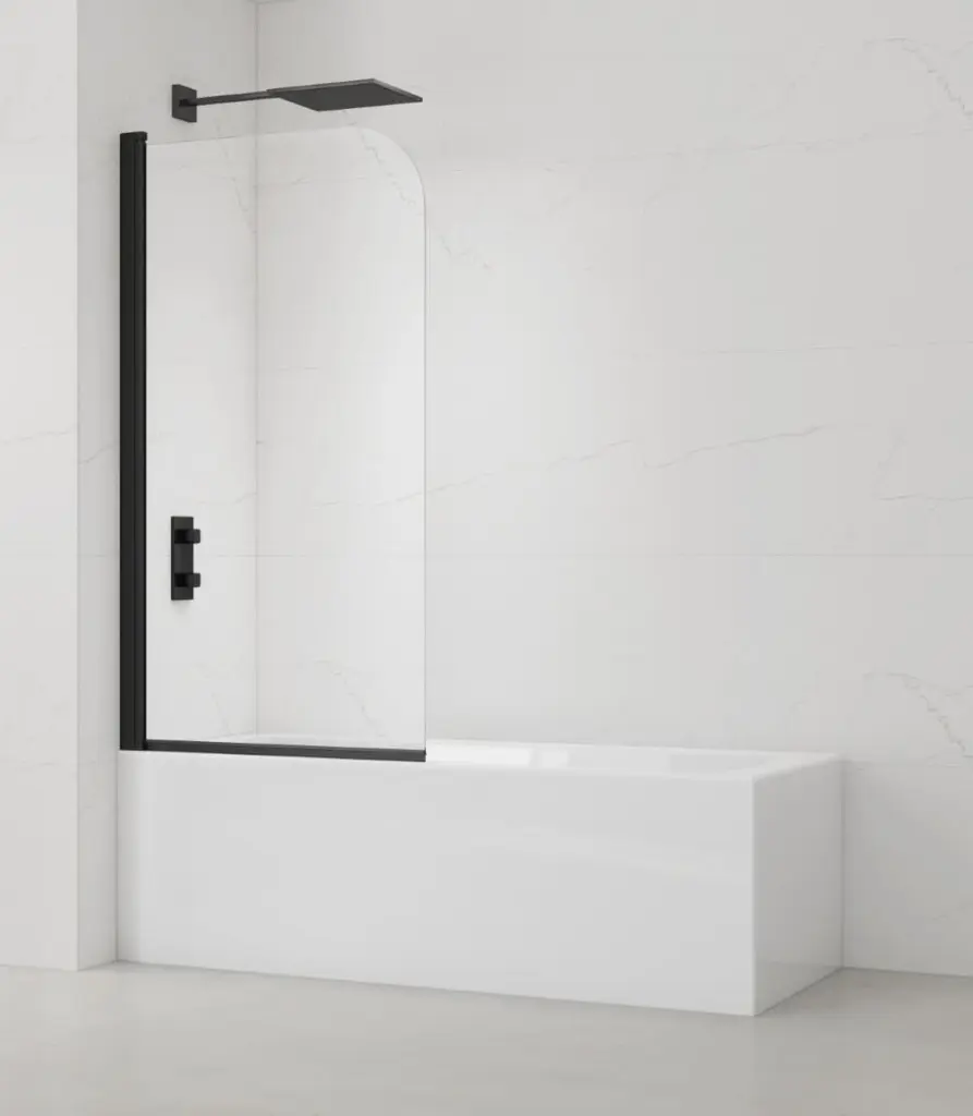 Vanová zástěna SAT 150x80 cm černá SATVZUNIKCT80 SATVZUNIKCT80