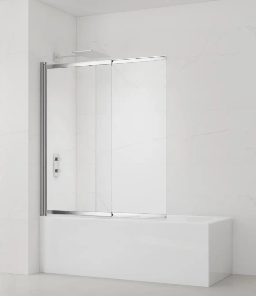 Vanová zástěna SAT Vision 140x120 cm chrom SATVZVI120CRT SATVZVI120CRT
