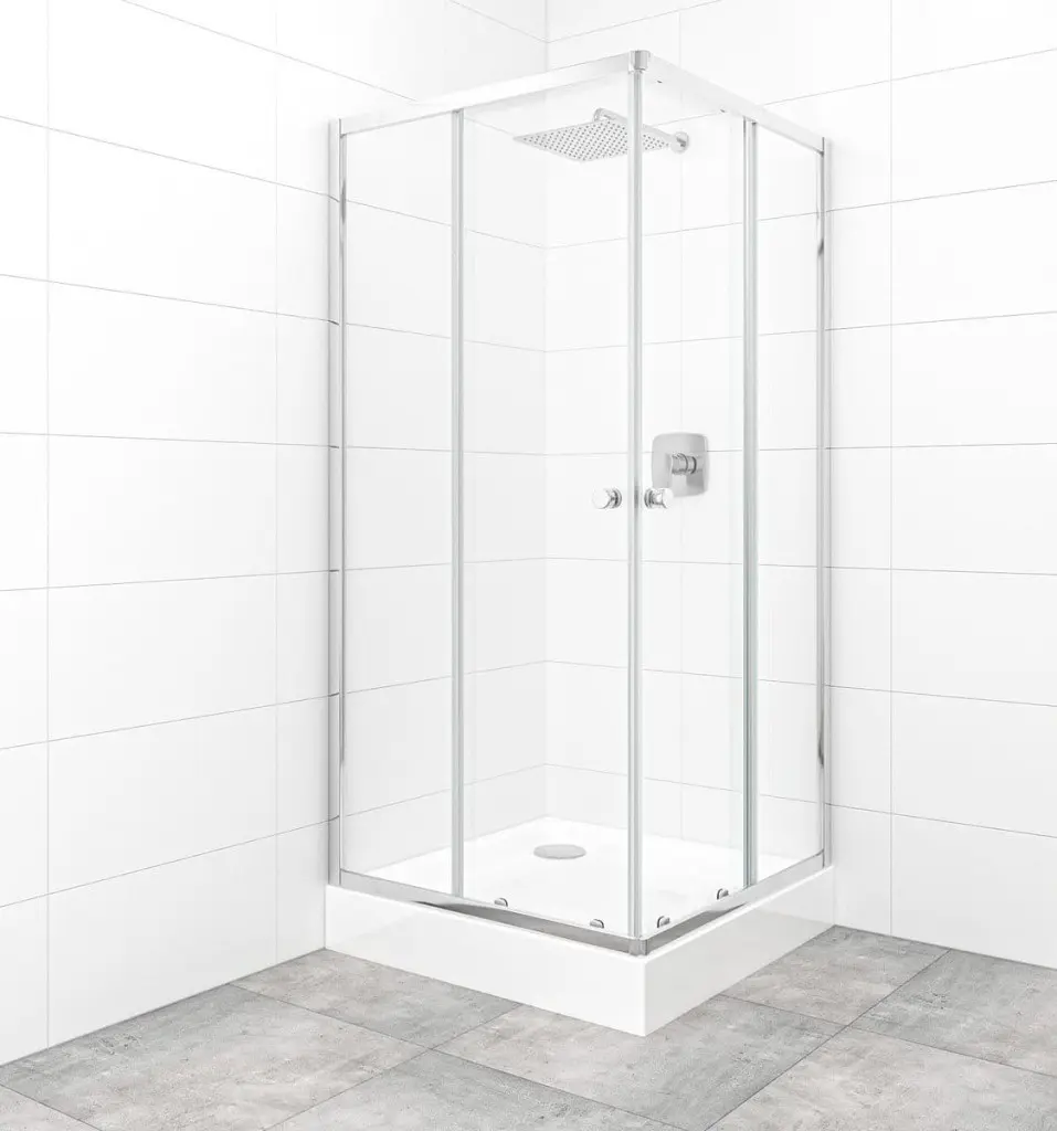 SAT Set sprchového koutu a vaničky, čtverec 90x90 cm Multi Basic SIKOBKMUQ90CRT SIKOBKMUQ90CRT