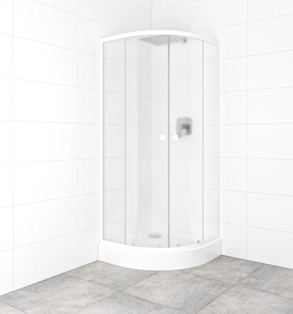 SAT Set sprchového koutu a vaničky, čtvrtkruh 80x80 cm Multi Basic SIKOBKMUS80CH0 SIKOBKMUS80CH0