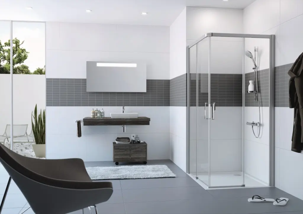 HUPPE Sprchový kout čtverec 90x90 cm Hüppe Classics 2 Easy Entry C25002.069.322 C25002.069.322