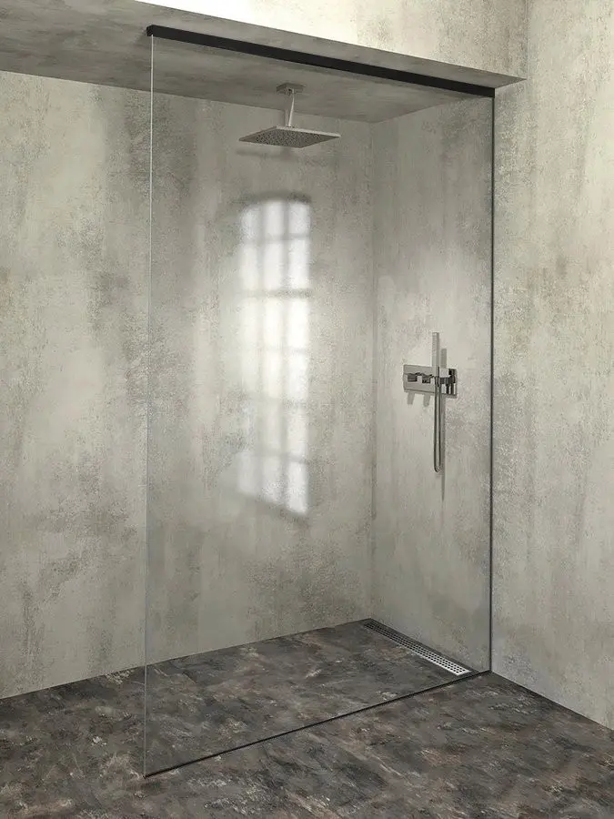 POLYSAN ARCHITEX sada pro neviditelné uchycení skla, podlaha-stěna-strop, 1615x2600, černá mat AX2516B