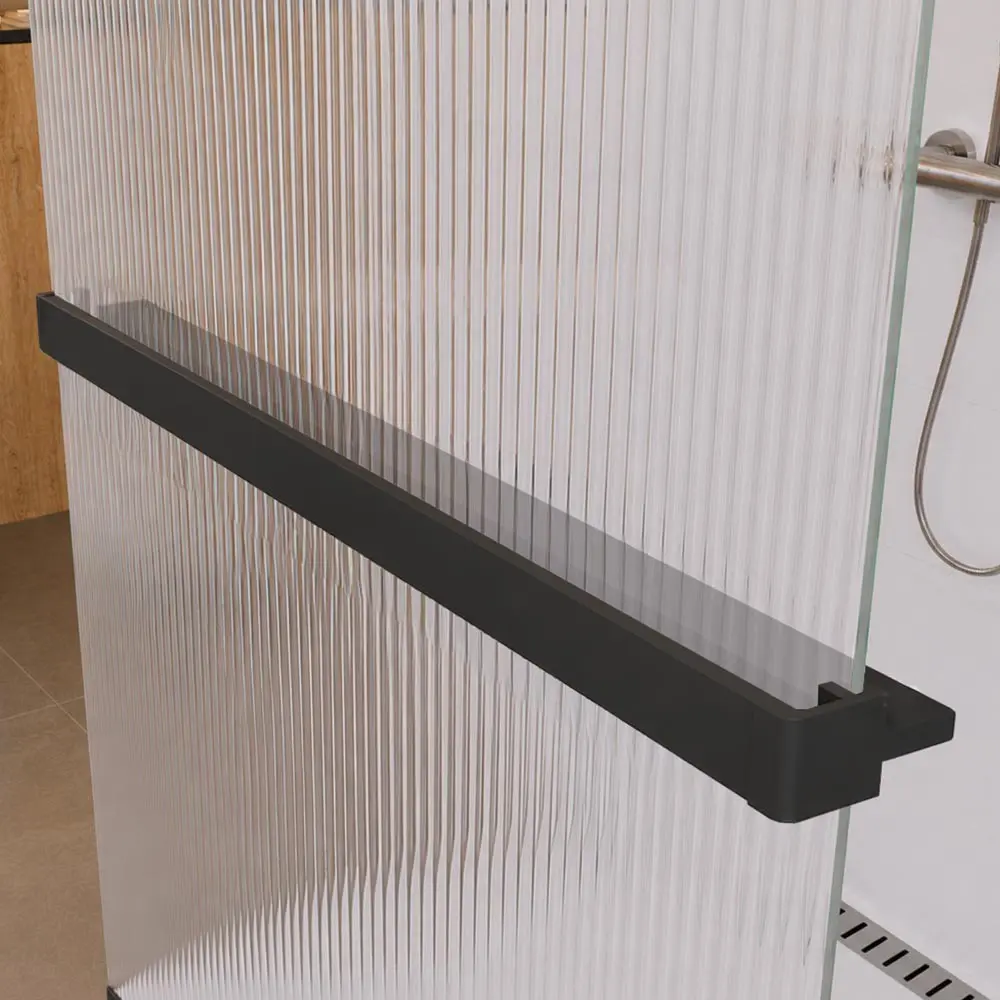 Mereo Polička k WALK IN do prostoru, 120 cm, černý ALU CK10621PBD