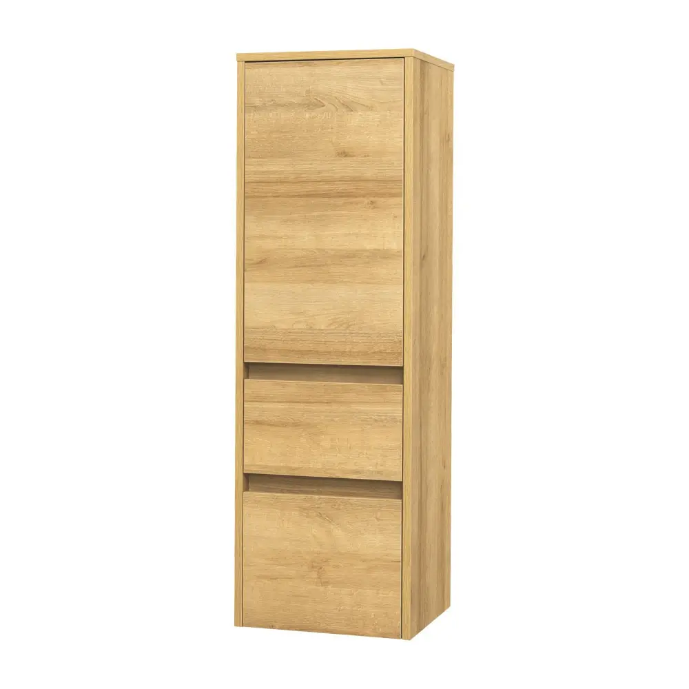 Mereo Opto koupelnová skříňka vysoká 125 cm, pravé otevírání, dub Riviera CN924PN