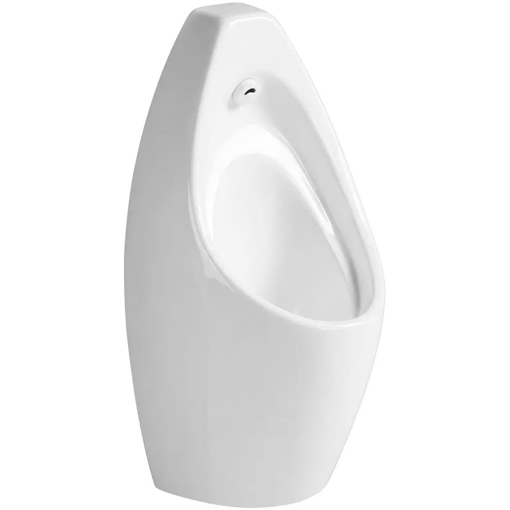 CERANO Pisoár závěsný Vector včetně flexi sifonu senzorové splachovaní bílá lesklá 76x37  CER-680506