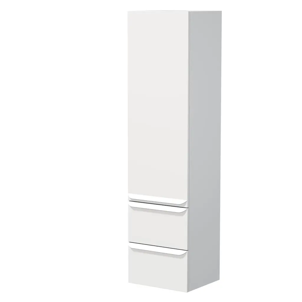 Koupelnová skříňka vysoká Naturel Pavia 40x155x35 cm pravá bílá mat bílá úchytka PAVIA3V40DVPBI PAVIA3V40DVPBI