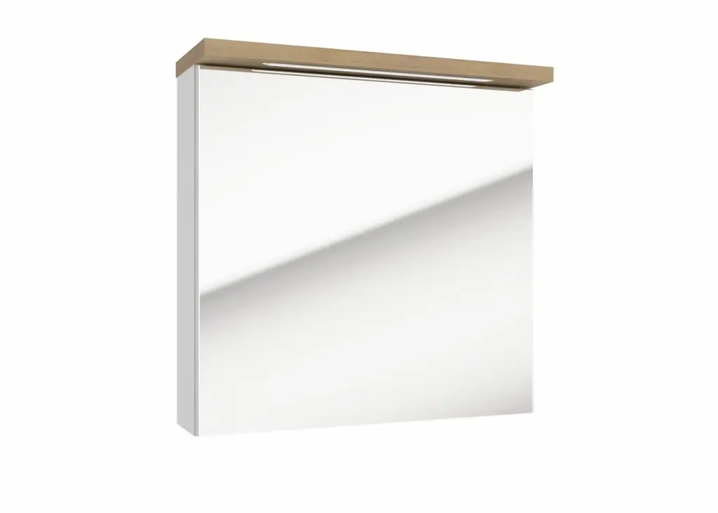 Zrcadlová skříňka Naturel Stilla + LED 60x60 cm bílá STILLAE06017 STILLAE06017