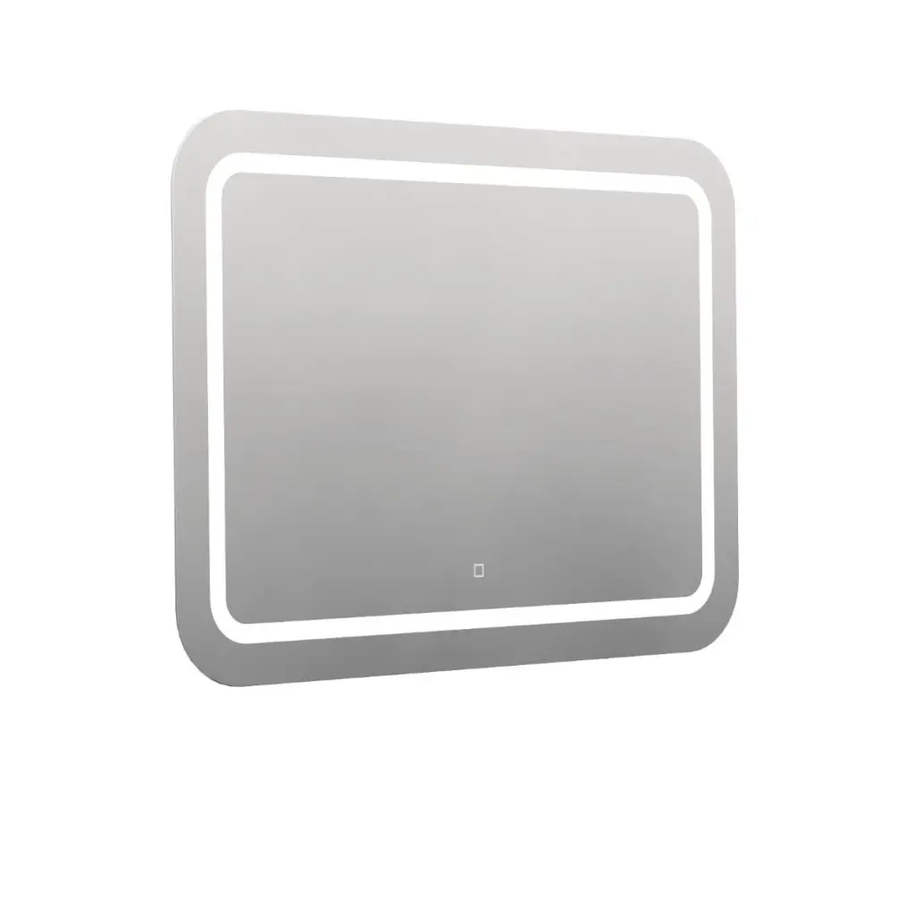 Naturel Zaoblené zrcadlo 100x70 cm s LED osvětlením, topná fólie, senzor s nastavitelnou teplotou 2700-6500K, IP44 ZIL10070KTLEDS ZIL10070KTLEDS