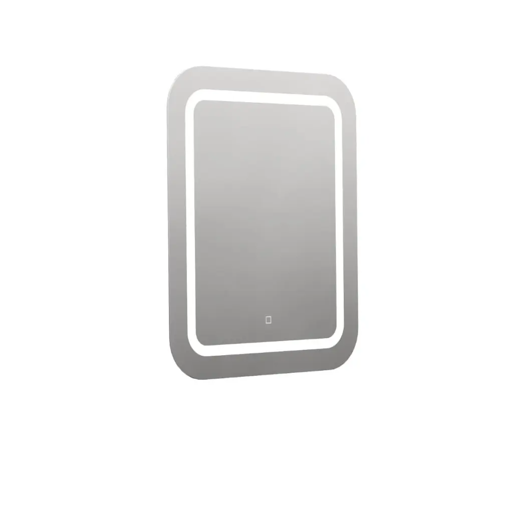 Naturel Zaoblené zrcadlo 60x70 cm s LED osvětlením, topná fólie, senzor s nastavitelnou teplotou 2700-6500K, IP44 ZIL6070KTLEDS ZIL6070KTLEDS