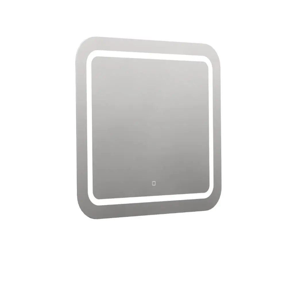 Naturel Zaoblené zrcadlo 80x70 cm s LED osvětlením, topná fólie, senzor s nastavitelnou teplotou 2700-6500K, IP44 ZIL8070KTLEDS ZIL8070KTLEDS